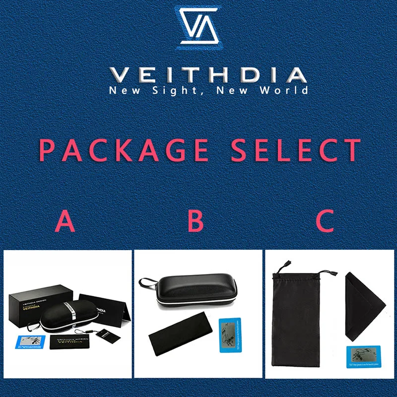 VEITHDIA Sunglasses Brand Designer Classic Outdoor Men Polarized Square Cycling Sun Glasses Sports Driving Eyeglasses For Male