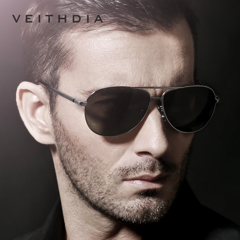 VEITHDIA Brand Men's Sunglasses Vintage Polarized UV400 Lens Outdoor Classic Women Sun Glasses Driving Eyewear For Male 2482