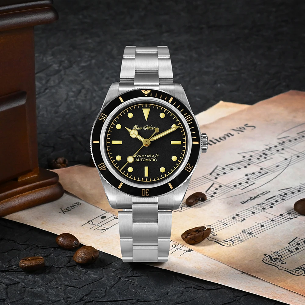 San Martin Vintage 6200 Retro Water Ghost Watch