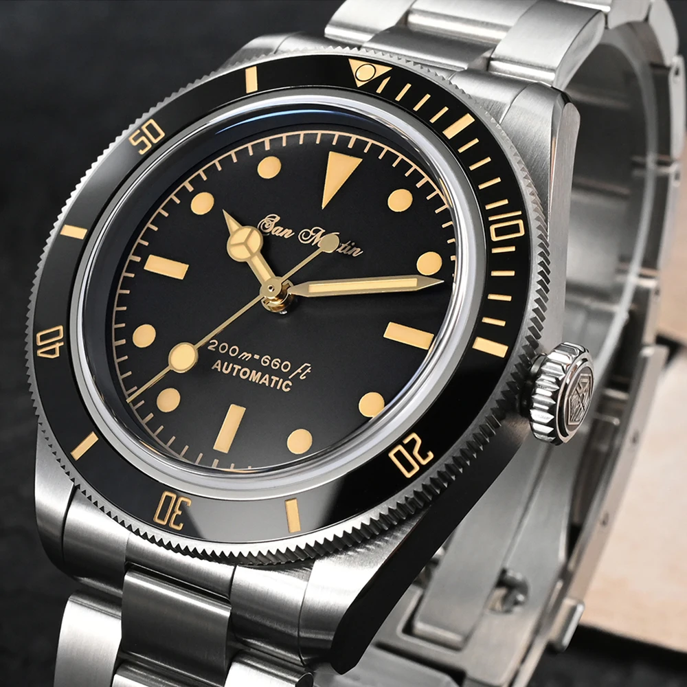 San Martin Vintage 6200 Retro Water Ghost Watch