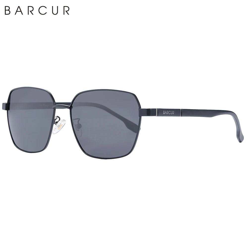 BARCUR Design Oversize Square Sunglasses for Men Polarized Sun Glassses Women Sun Glasses Eyewear Photochromic Anti Blue Glasses