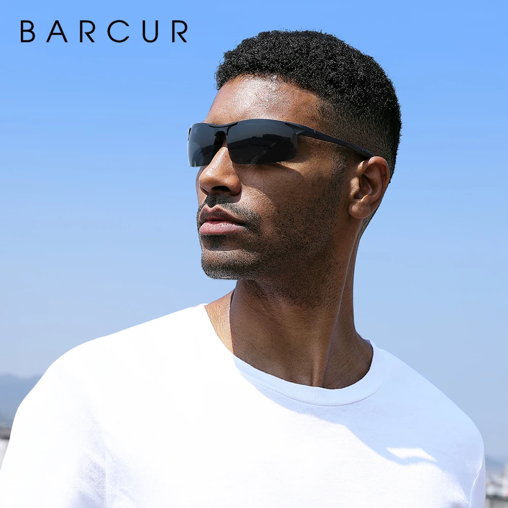 BARCUR Sport Classic Design Aluminum Sunglasses Men Women Polarized Anti-Reflective Photochromic Sun Glasses UV400