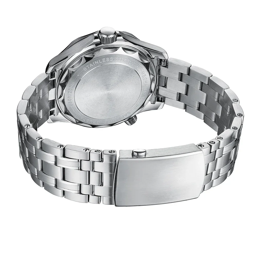 PHYLIDA New Green Dial PT5000 MIYOTA Automatic Watch DIVER 200M Sapphire Crystal Solid Bracelet WR 20Bar