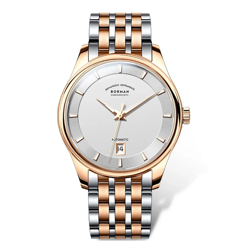 Borman 3882 TOP Watch New 39 Luxury Mens Automatic Watches 39mm Mechanical Wristwatch Ultrathin 9mm Luminous 50m Waterproof Sapp
