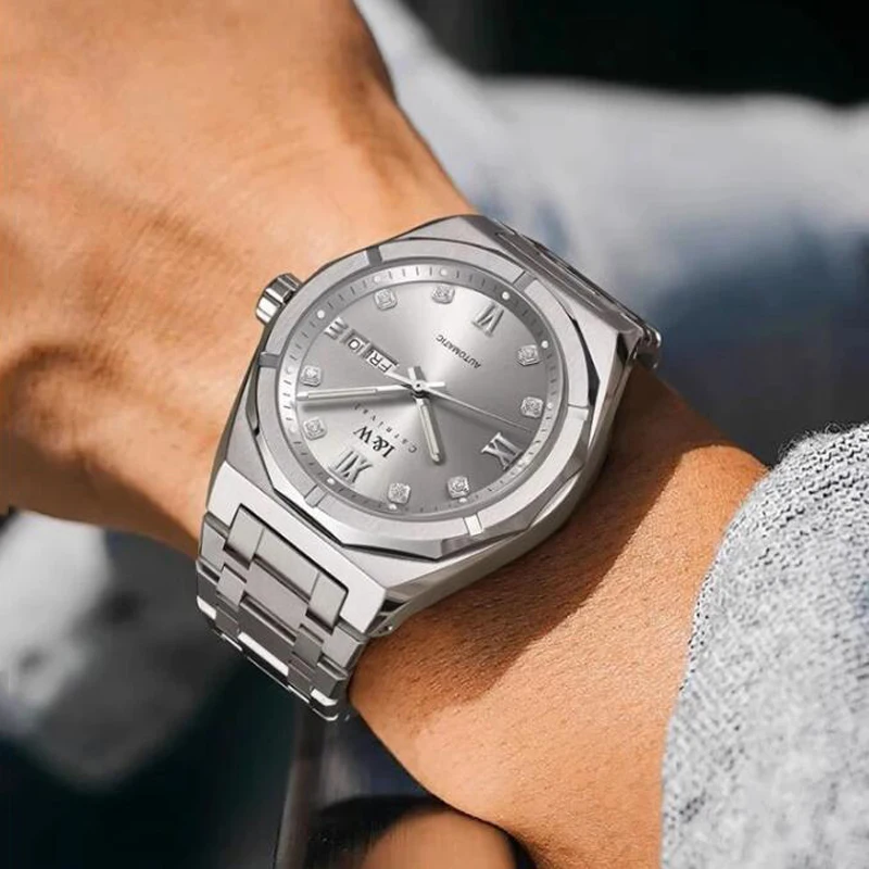 Carnival Brand High End IW Series Luxury Imported Movement Mechanical Watch Men Week Date Sapphire 50m Waterproof Mens Watches