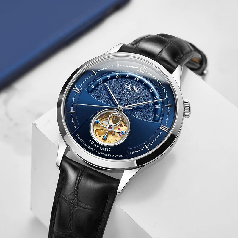 2022 Luxury Tourbillon Mechanical Watch Swiss I&W