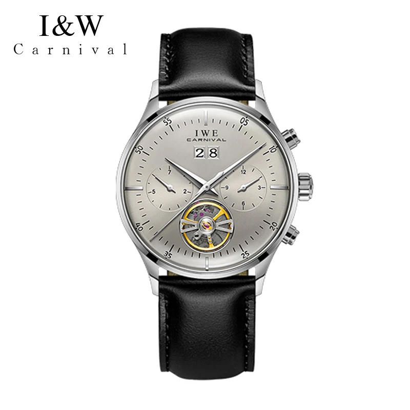 I&W Tourbillon Mechanical Watch For Men