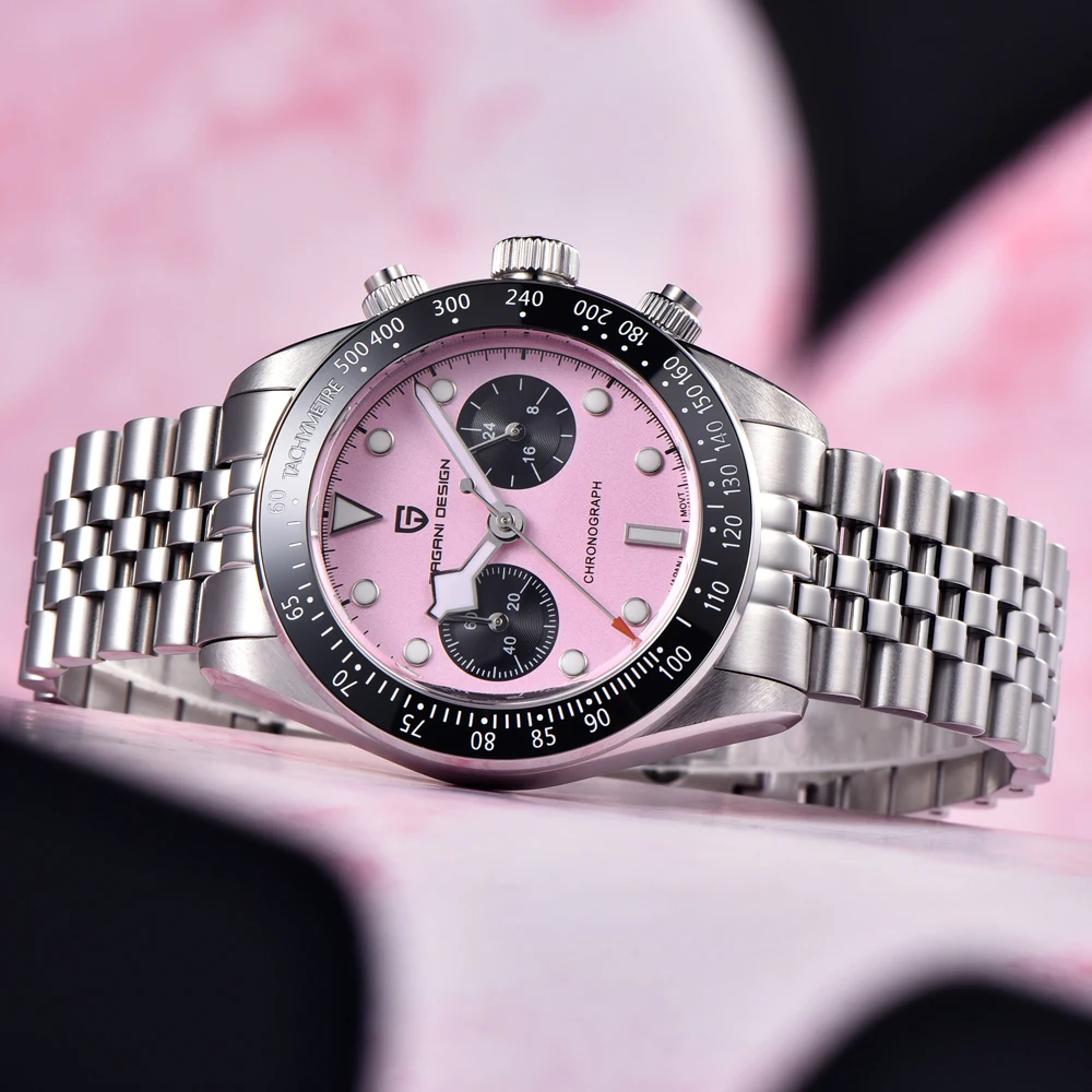 2025 New PAGANI DESIGN Panda Men's Watches Luxury Quartz Wristwatches Chronograph Man Watch AR Sapphire Mirror VK64 Clock Gifts