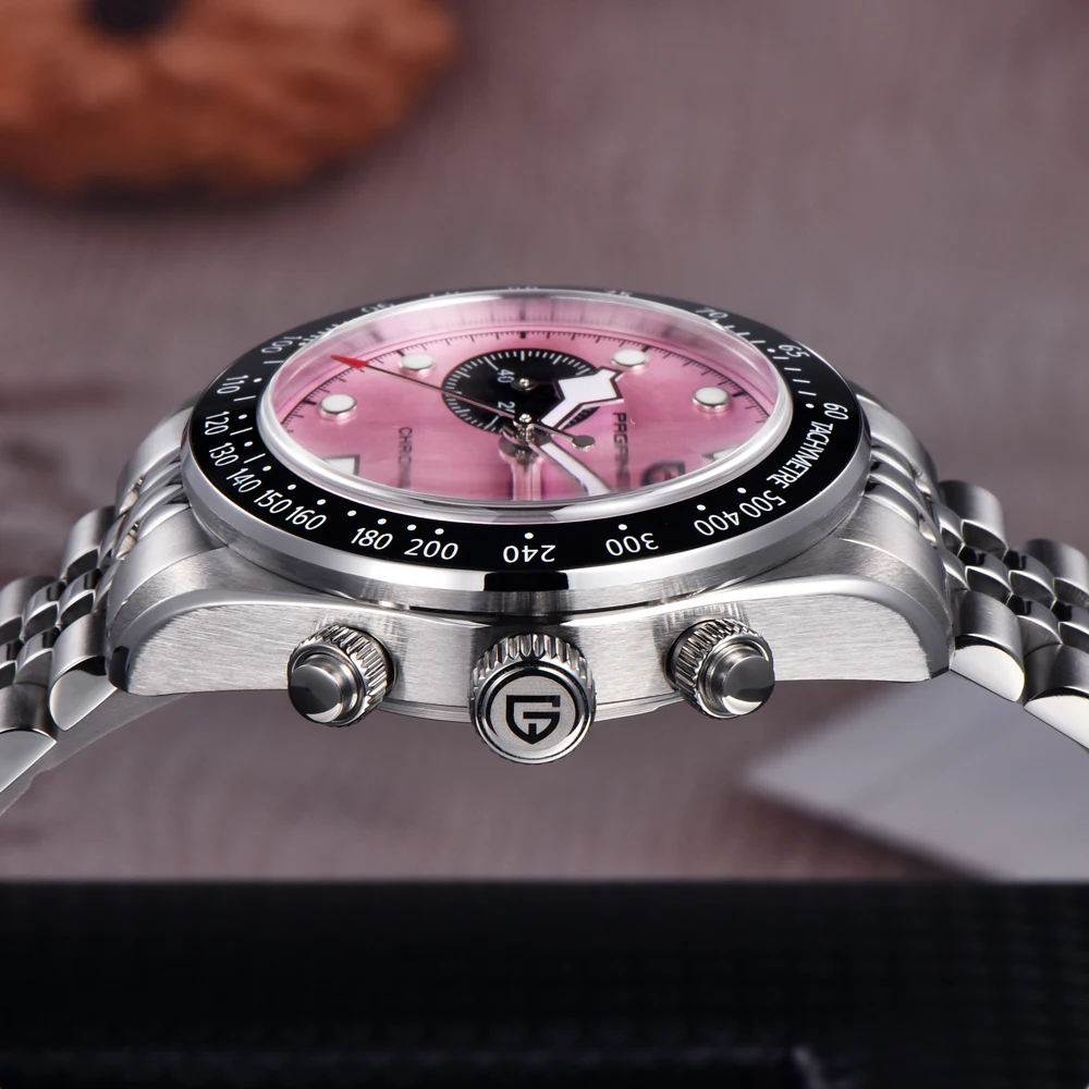 2025 New PAGANI DESIGN Panda Men's Watches Luxury Quartz Wristwatches Chronograph Man Watch AR Sapphire Mirror VK64 Clock Gifts