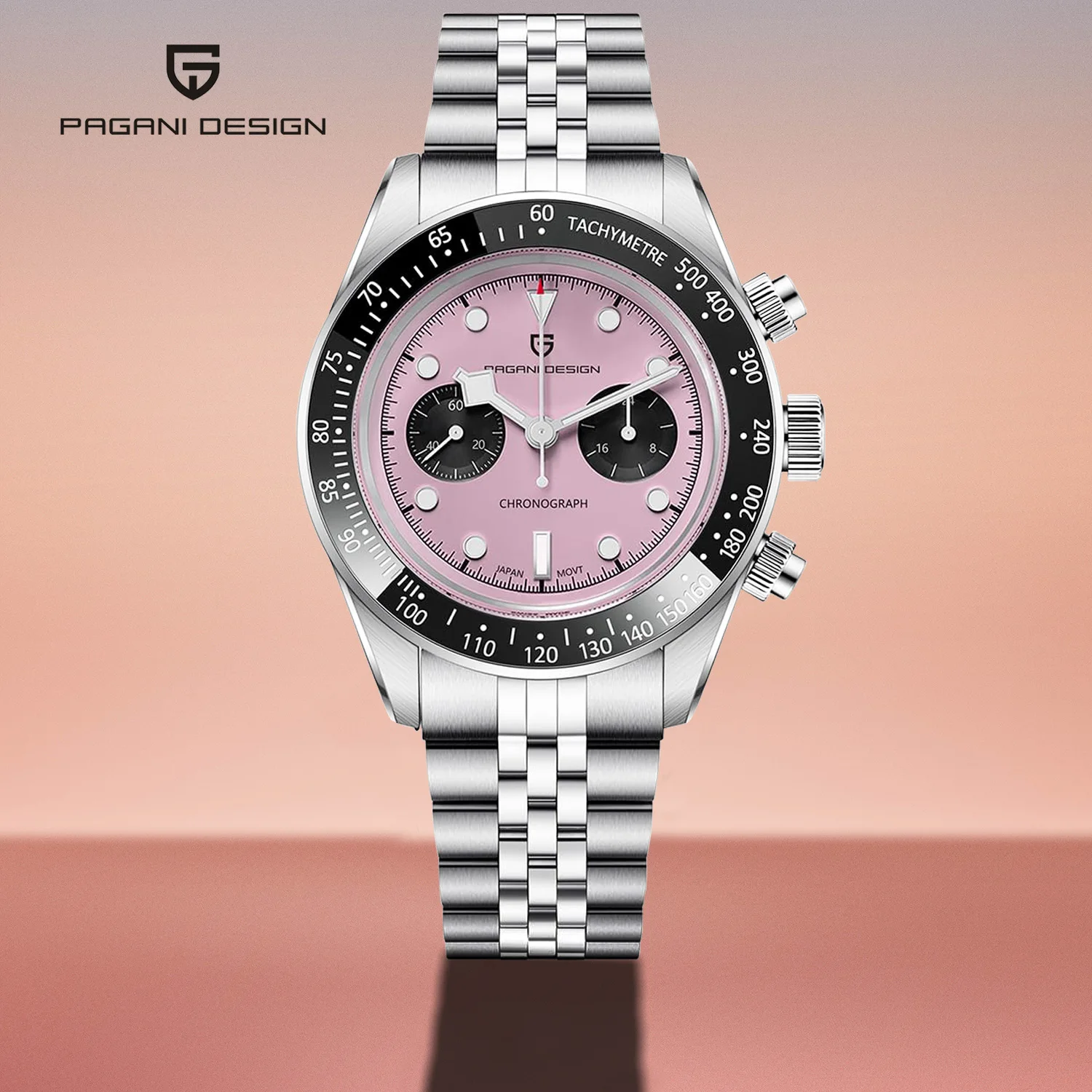 2025 New PAGANI DESIGN Panda Men's Watches Luxury Quartz Wristwatches Chronograph Man Watch AR Sapphire Mirror VK64 Clock Gifts