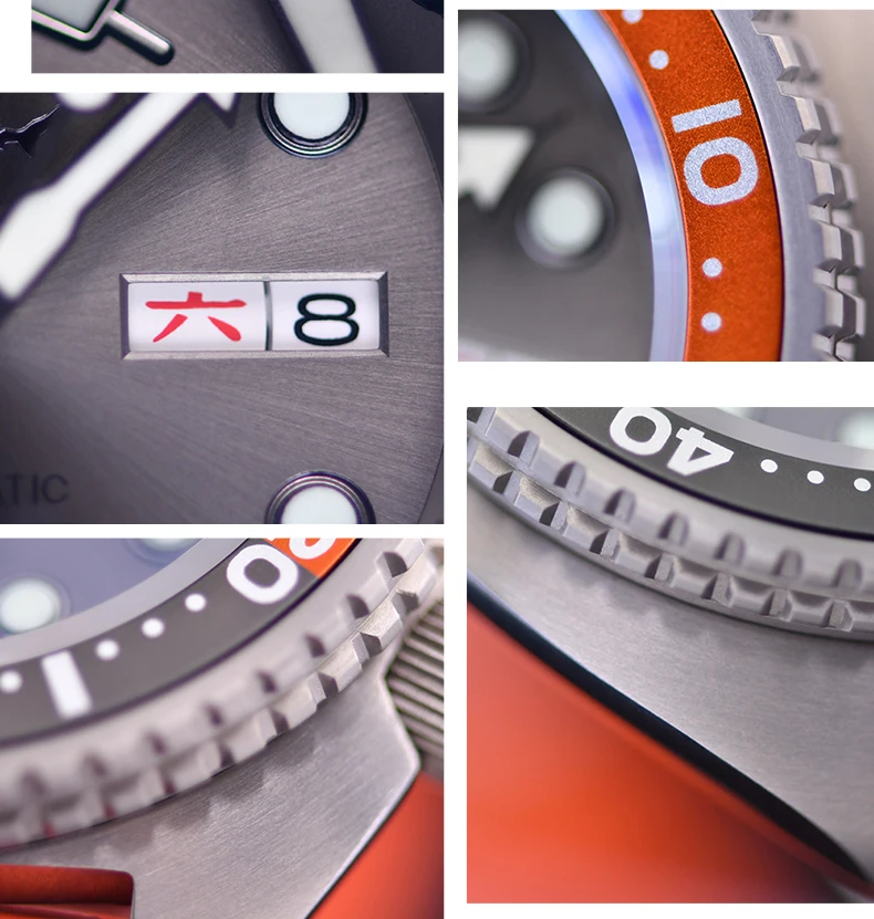 Heimdallr Titanium Turtle Watch Men SPR777 NH36A Automatic Mechanical Movement Calendar BGW9 Luminous 20Bar horloges mannen