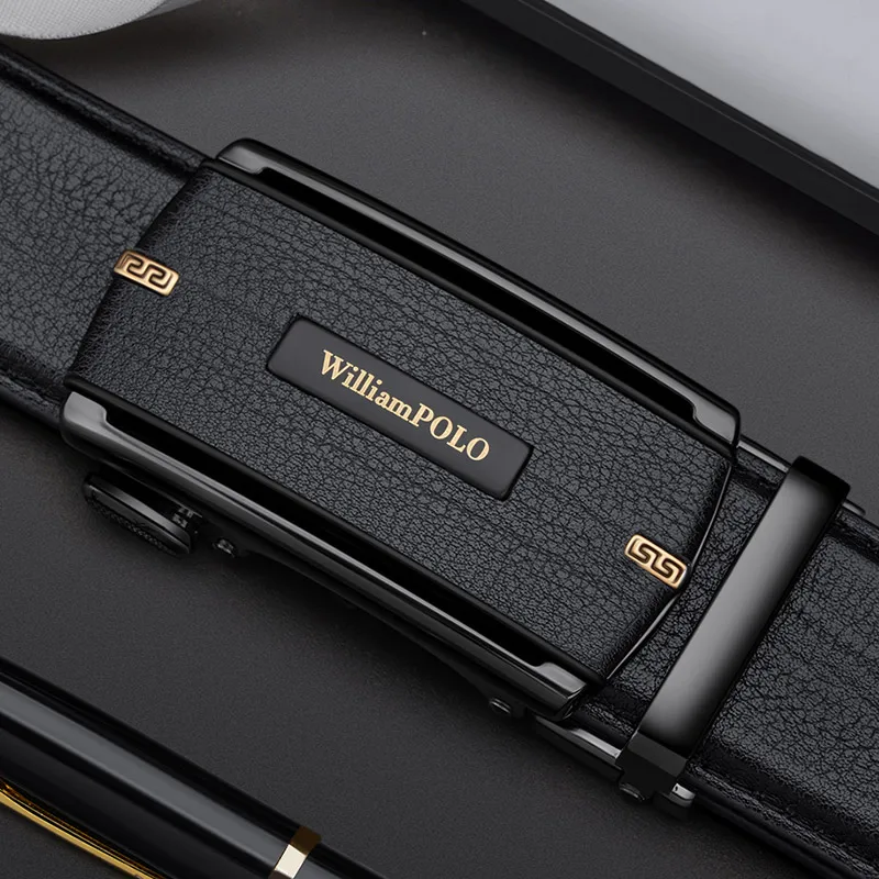 Men's automatic buckle belt, fashionable and versatile waist belt, personalized and casual pants belt