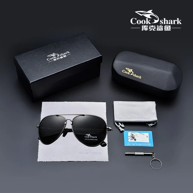 Cook Shark A620 Pilot Photochromic Polarized Alloy Sunglasses