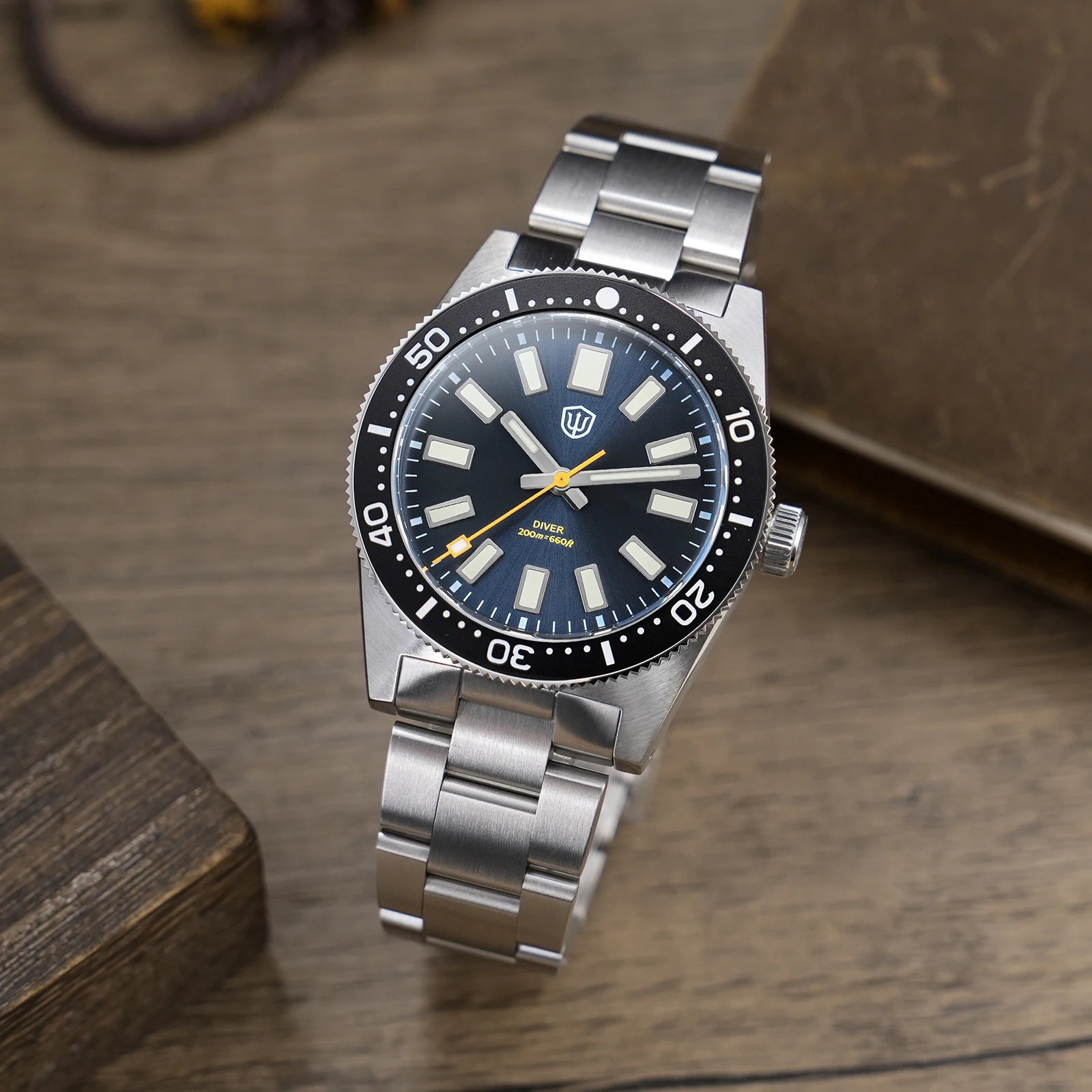 Watchdives WD1965 Luxury Men's Watch VH31 Scanning Second Quartz Movement 38mm Watch Night Light 20Bar Waterproof Watches
