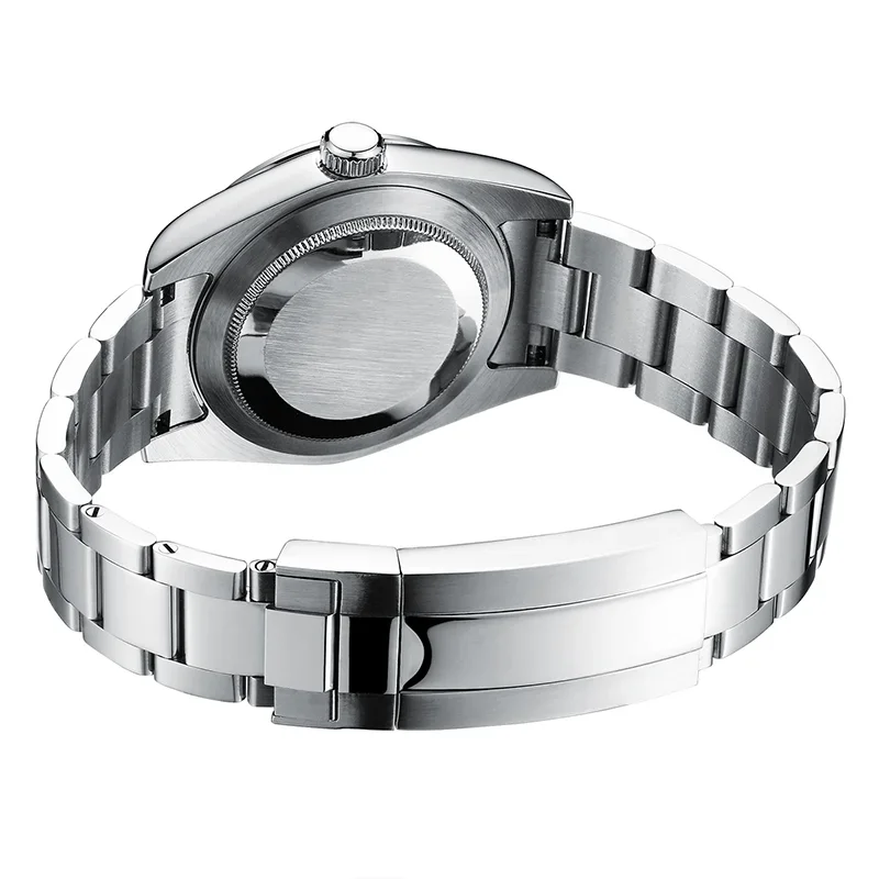 PHYLIDA NEW 39mm Three-Hand with Date Men's Watch Gray Dial 100M WR Miyota Mechanical Automatic Movement Hacking Function