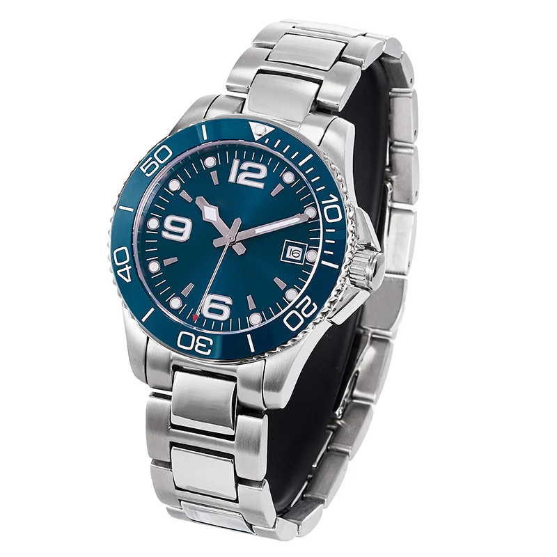 PHYLIDA 40mm Sport Diver Watch Blue Japan Miyota Automatic Sapphire Crystal  Men Watches for Men Automatic