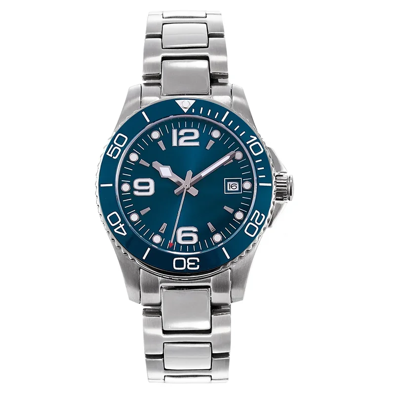 PHYLIDA 40mm Blue Diver Watch Miyota Automatic Front View
