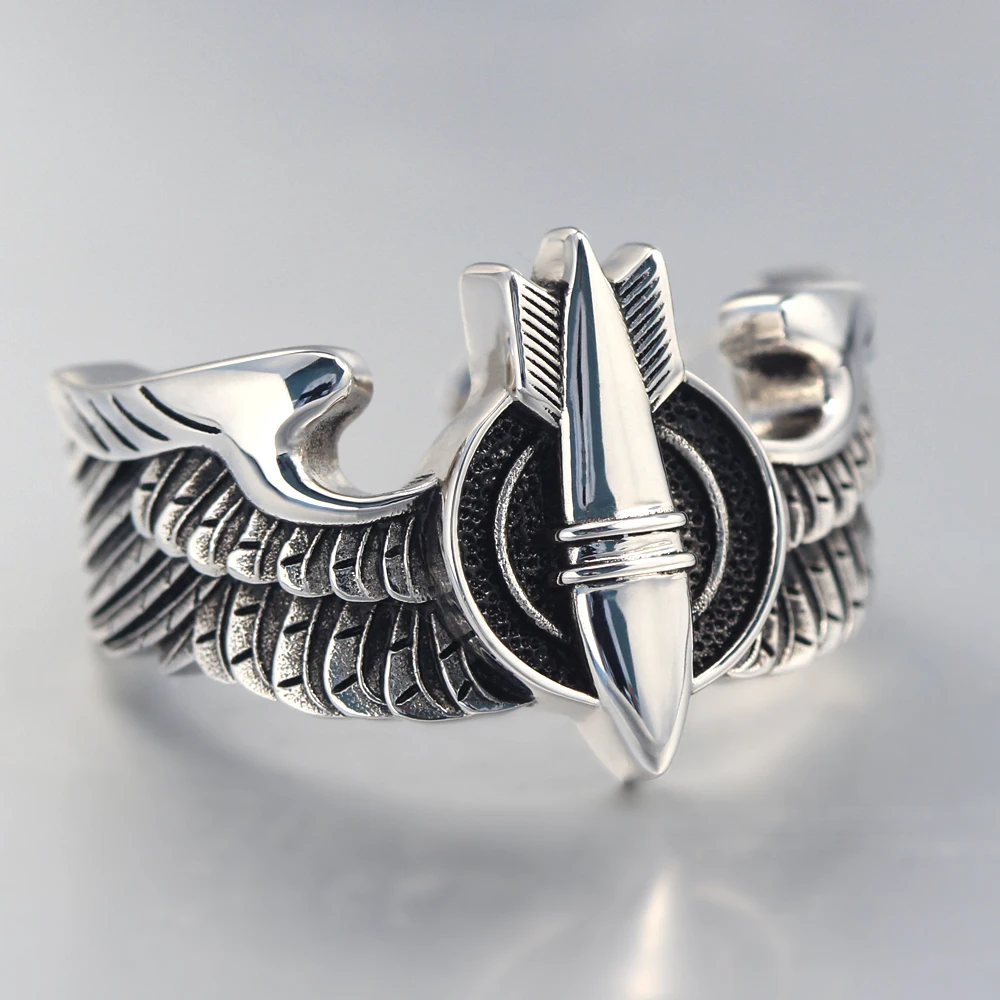 Air Forces Bombardier Badge World War II WW2 Military Veteran Soldier Sterling Silver Ring