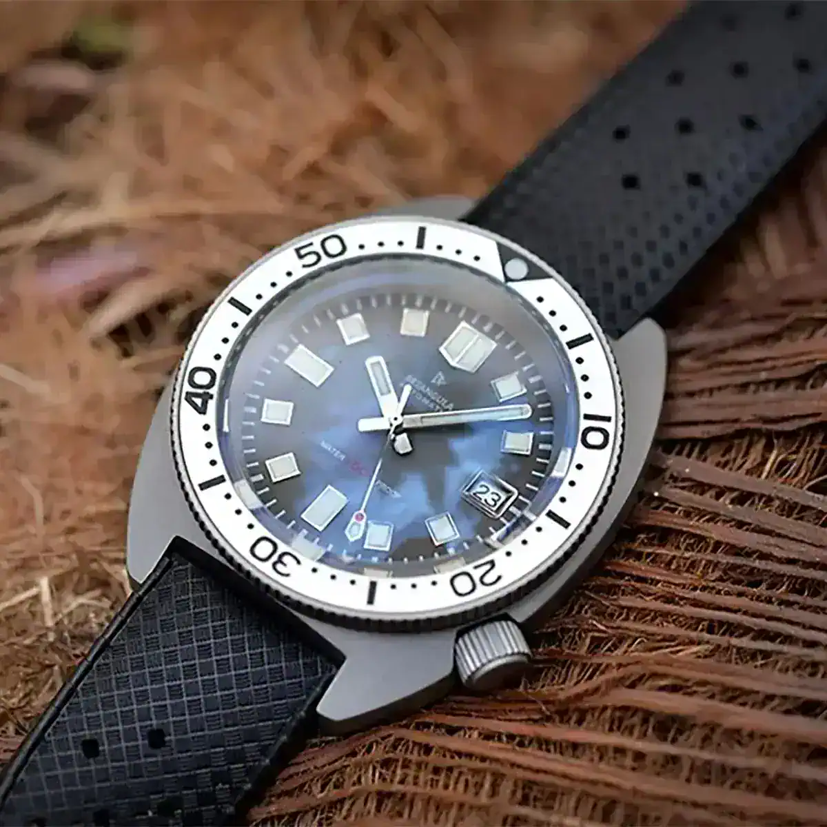 RDUNAE R2 Turtle NH35 Fashion Men's Mechanical Watch Top Sapphire Glass Sports Waterproof Stainless Steel 10Bar Luminous C3