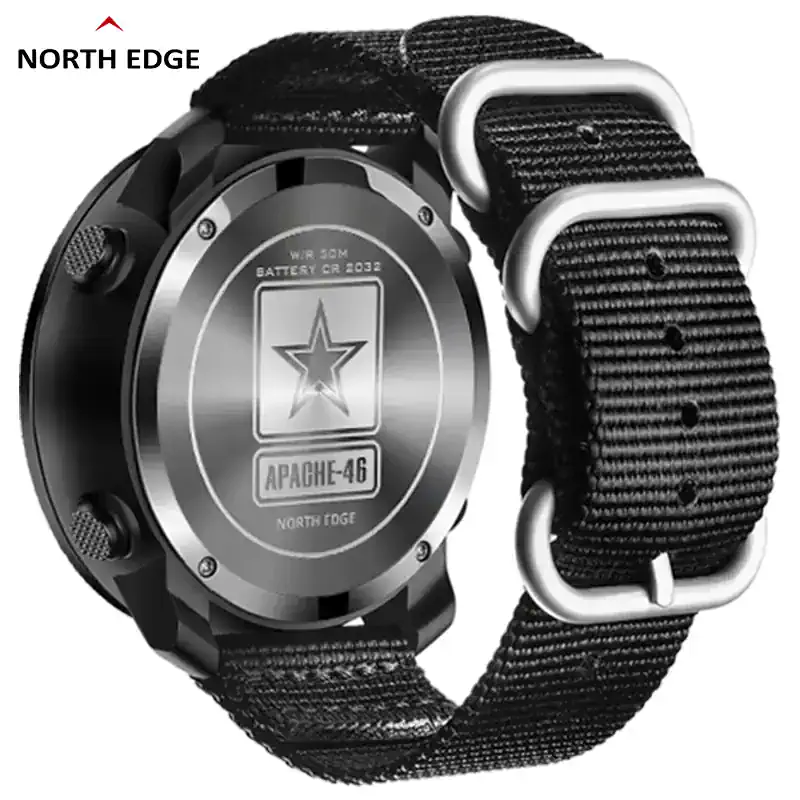 Durable outdoor tactical watch with rugged design and water resistance. Perfect for adventure and mi.