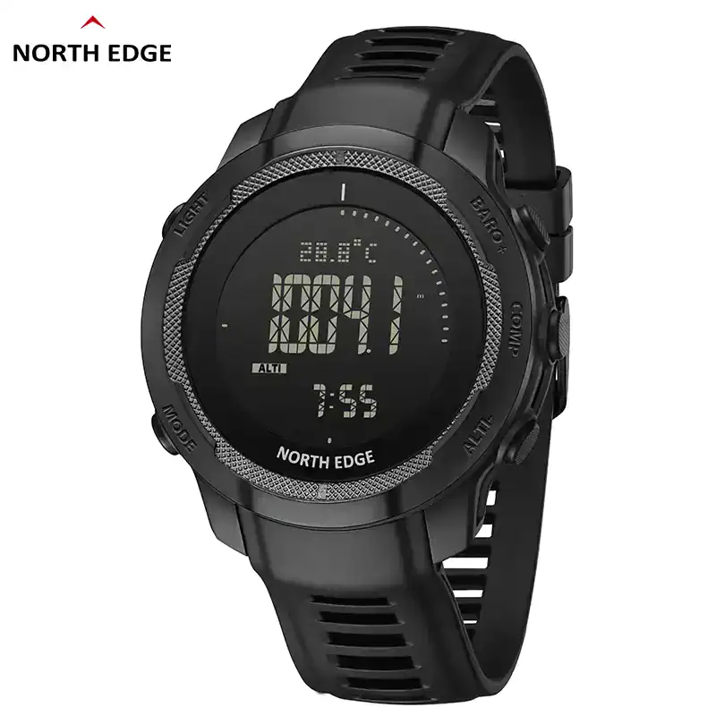 NORTH EDGE VERTICO Men's Digital Watch Carbon Fiber Case Smart Watch For Man Sports WR50M Watch Altimeter Barometer Compass