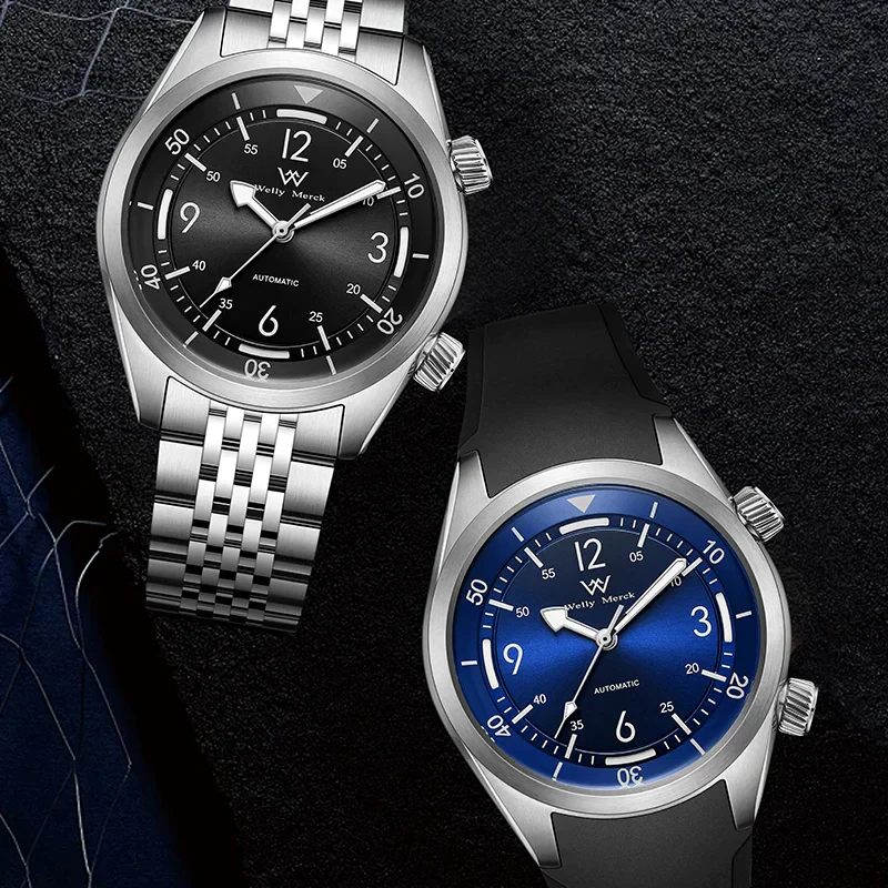 High-quality men's luxury watches with sleek designs and automatic movement.