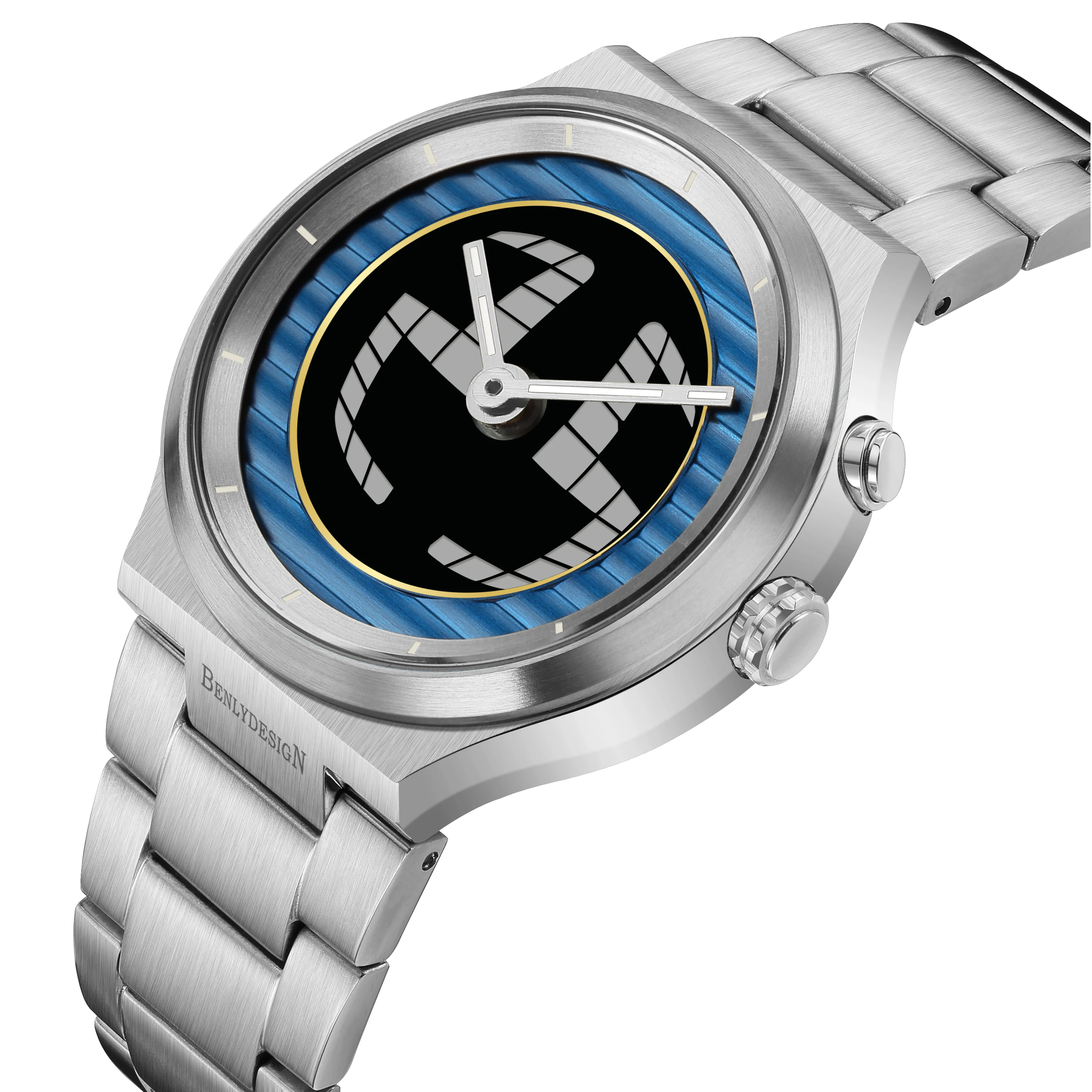 BENLYDESIGN  Men watch Stainless steel SpinDial 6