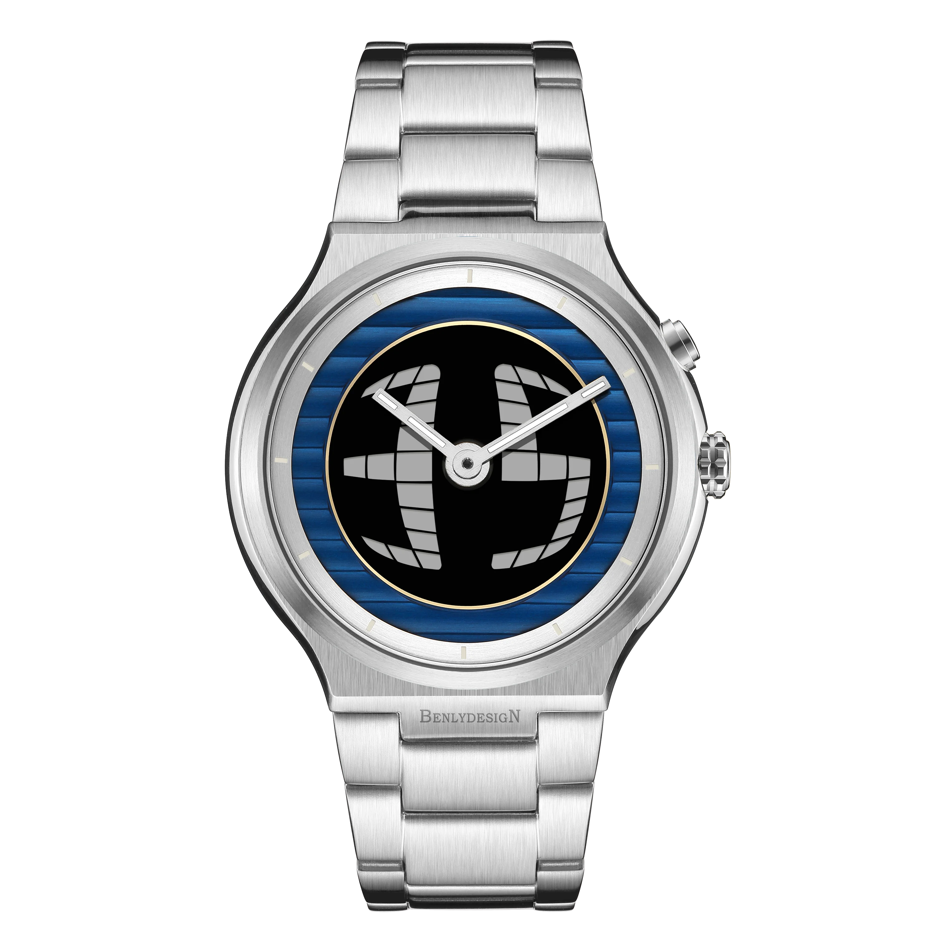 BENLYDESIGN  Men watch Stainless steel SpinDial 6