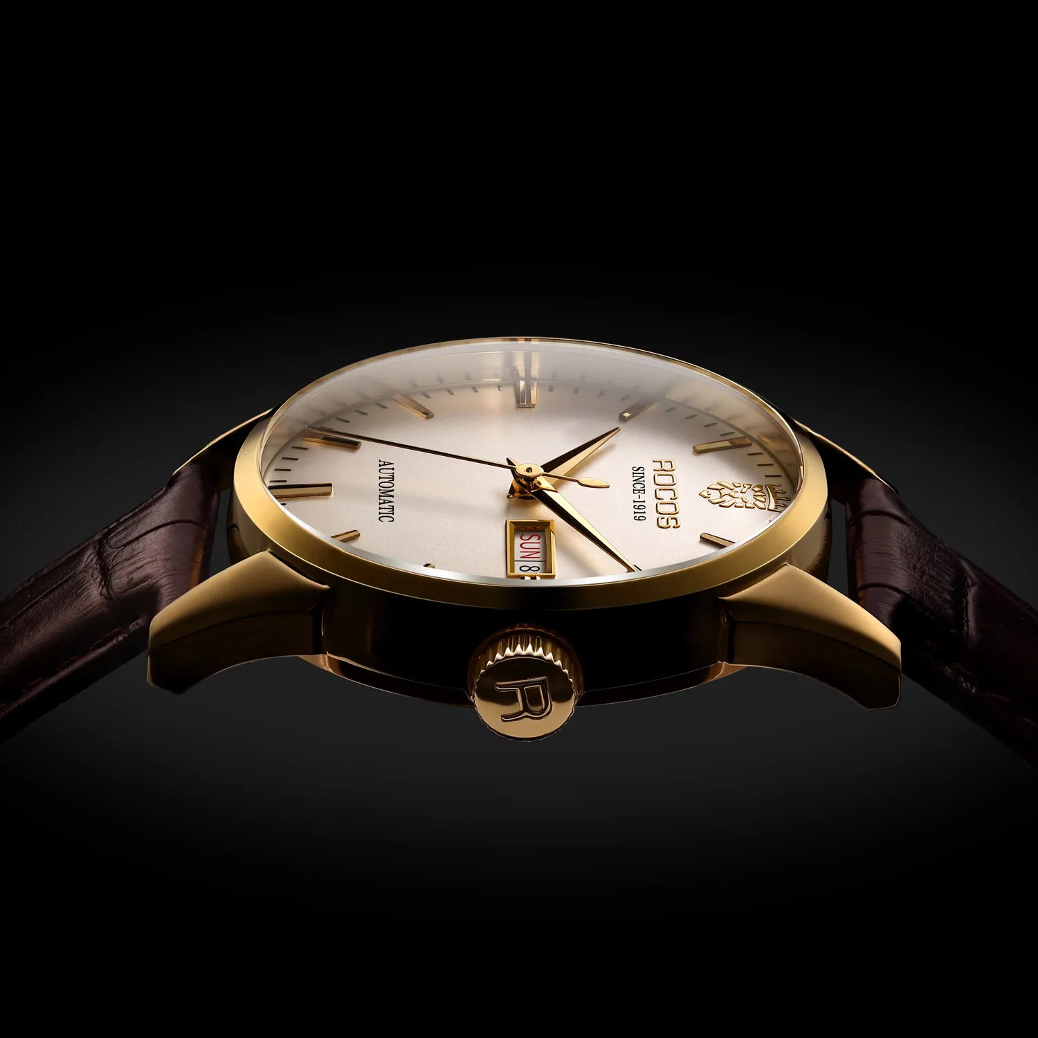 ROCOS Man Automatic Mechanical Watch Top Brand Luxury Fashion Waterproof Watches Skeleton Business Male Analog Wrist Watch