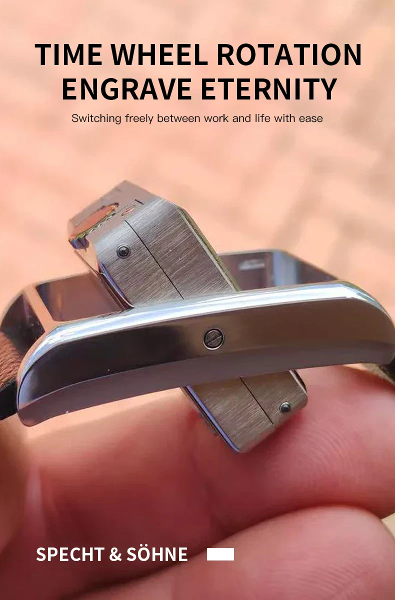 Luxury engraved time wheel bracelet.