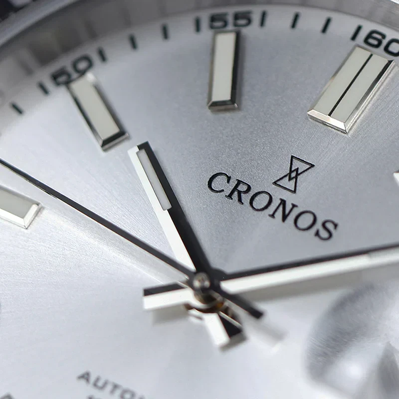 Stylish silver chronograph watch perfect for men's fashion accessories.