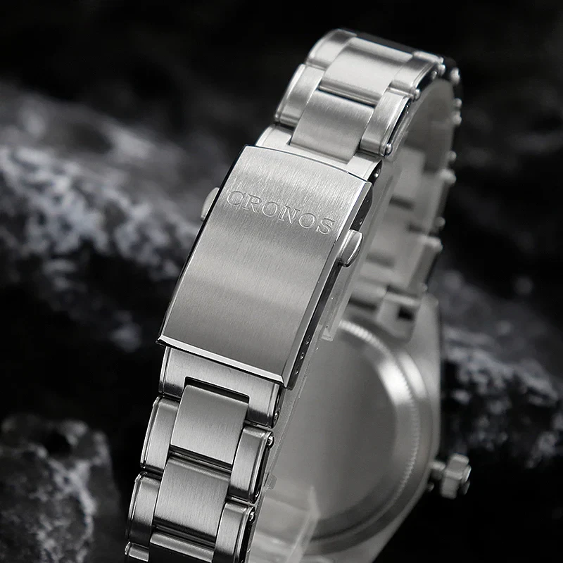 Stainless steel watch with 