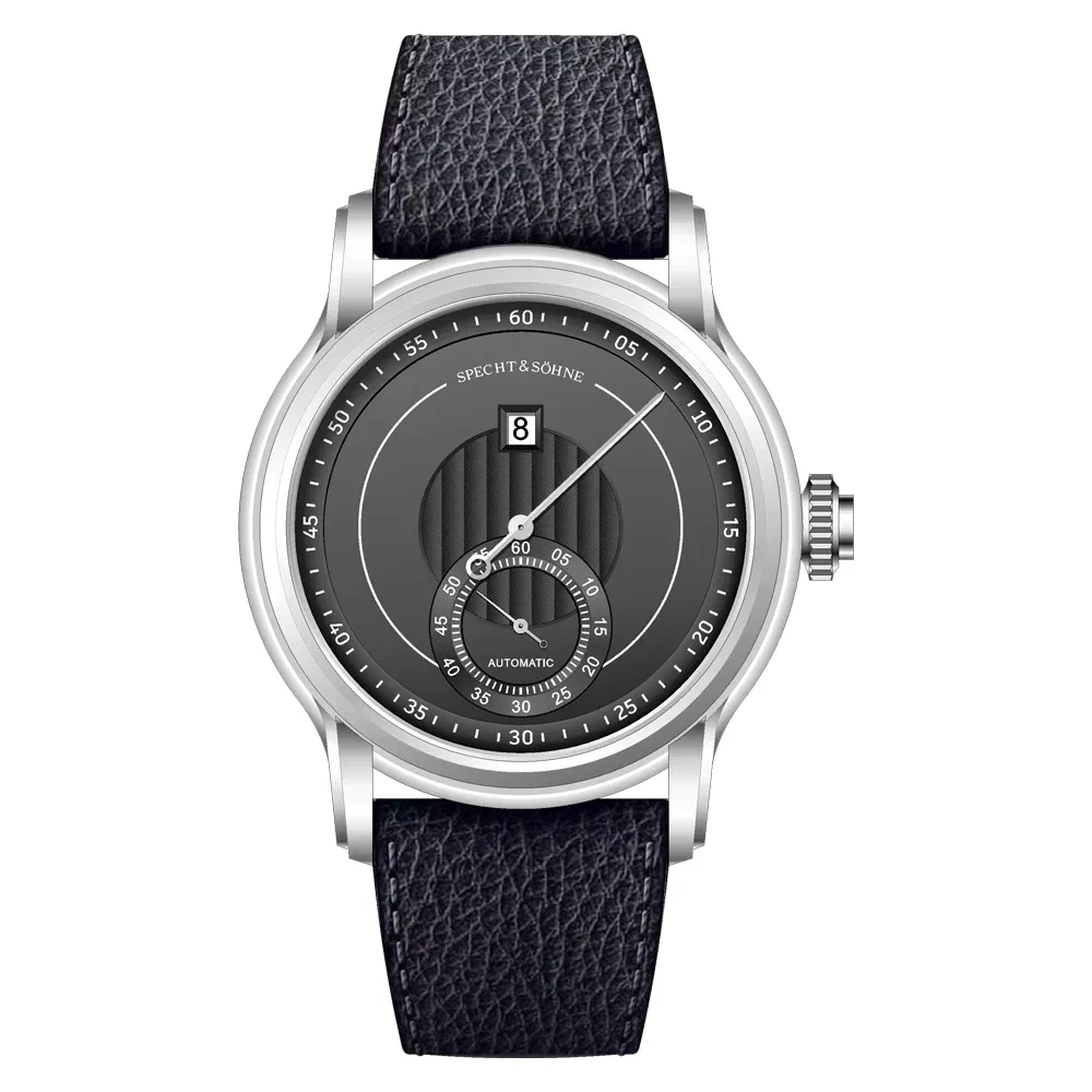 Luxury men's automatic mechanical watch with sapphire crystal.