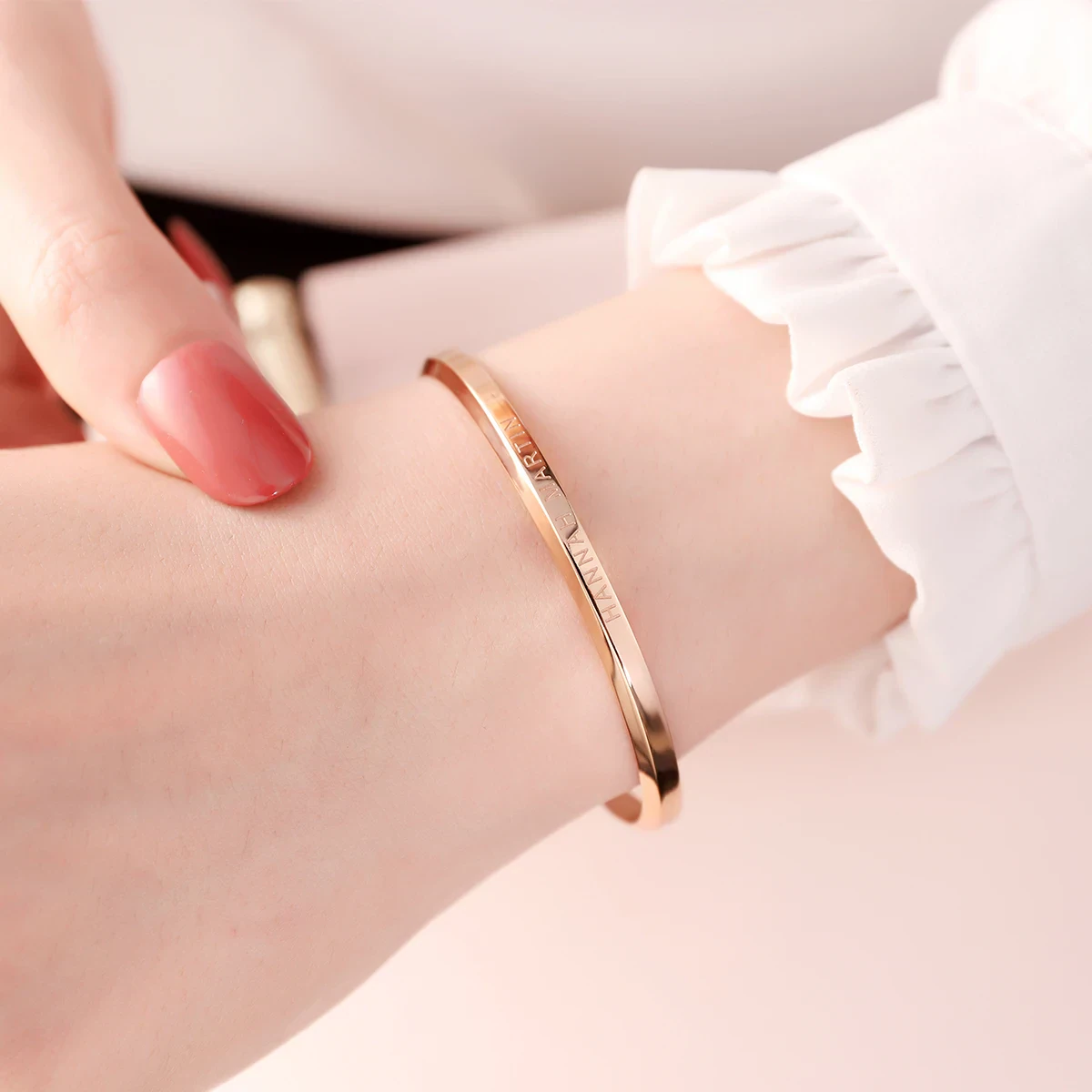 Elegant minimalist 36mm watch with matching bracelet for women.