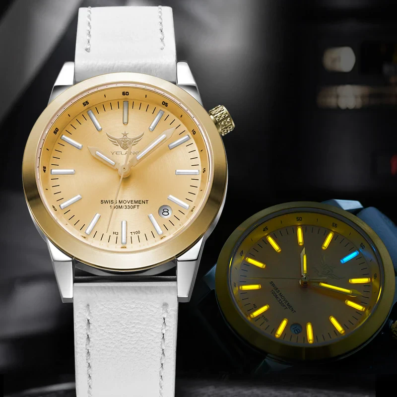 Luxury women's wristwatch featuring RONDA 515 movement, sapphire crystal, and water resistance up to.