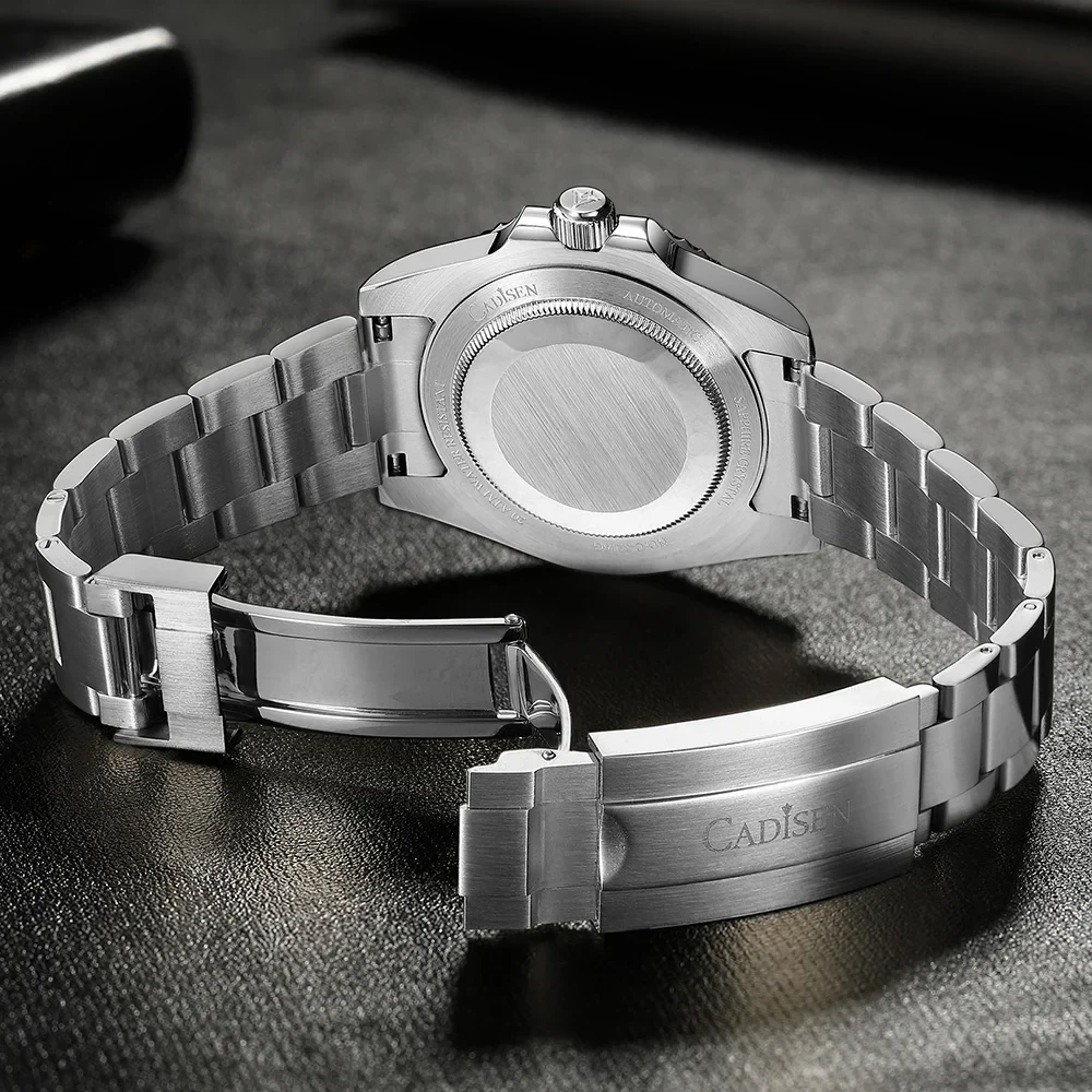 Automatic men's watch with stainless steel case and bracelet, sapphire glass, waterproof, NH35A move.