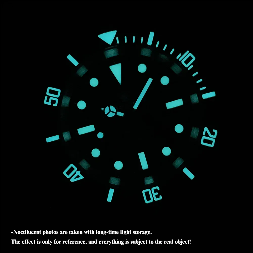 Water Ghost Mechanical Dive Watch with luminous dial.