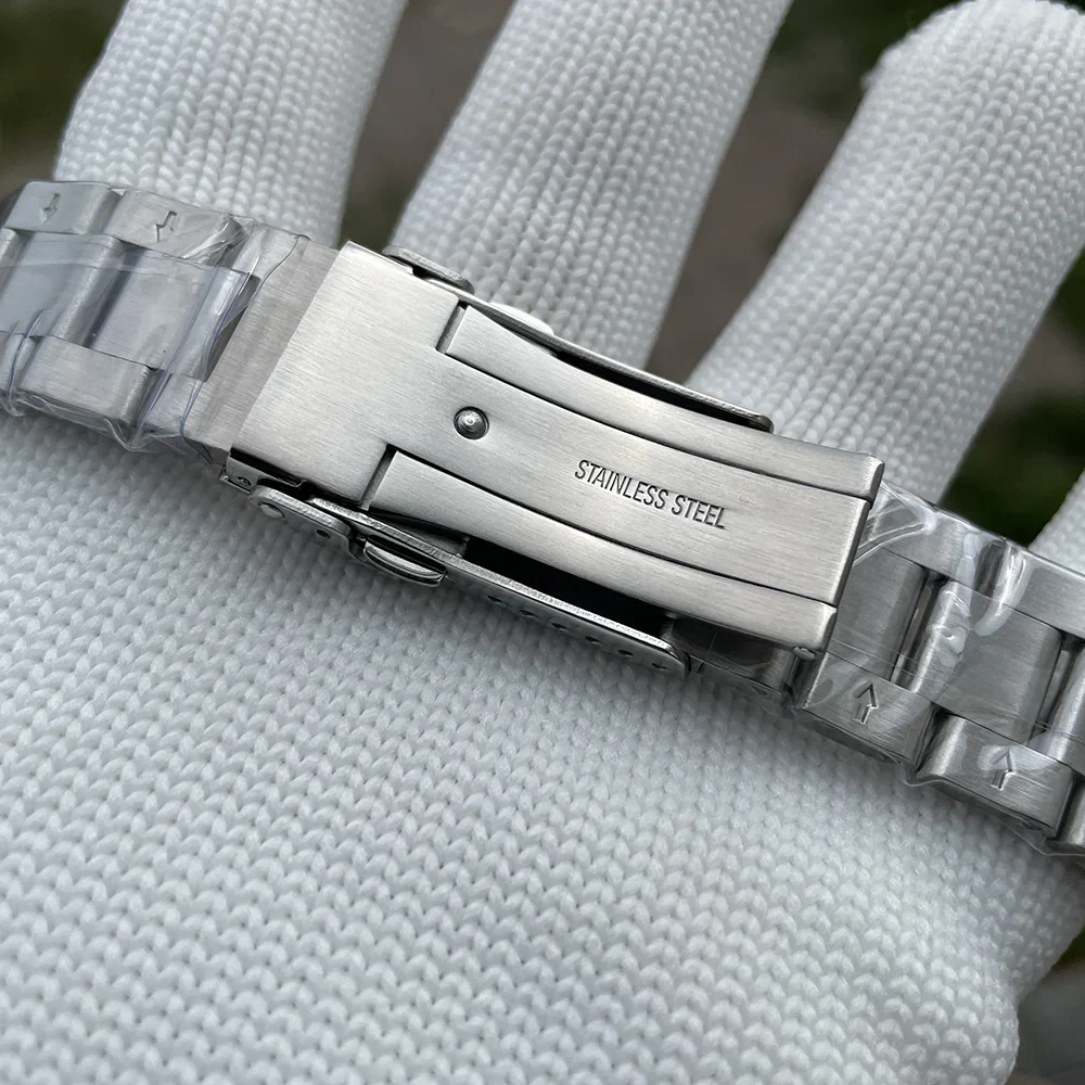 Stainless steel Water Ghost watch with durable bracelet and sleek design.