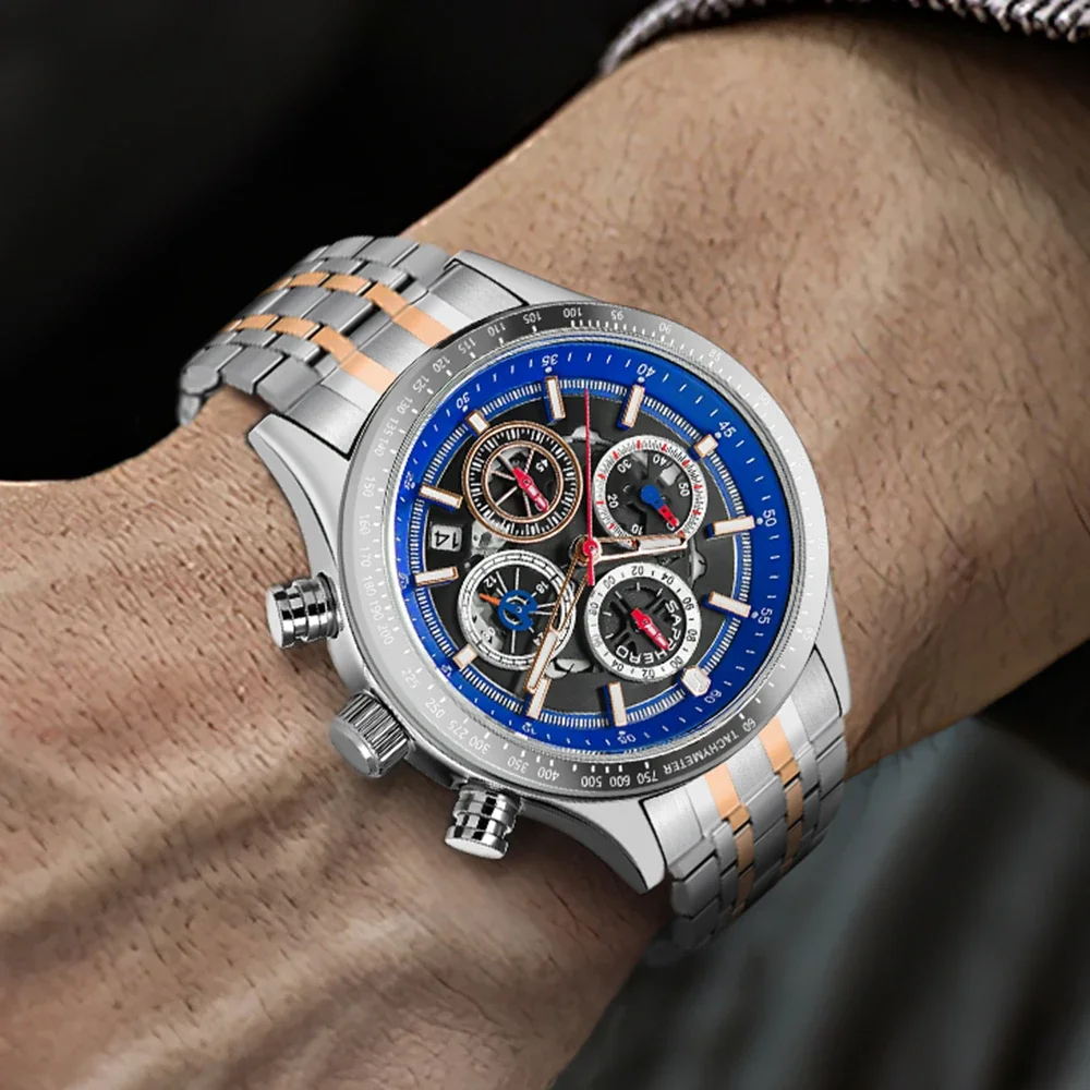 High-Quality Mechanical Quartz Watch for Men.