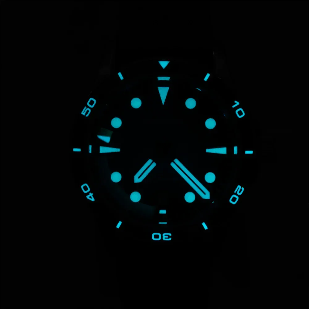 Glow-in-the-dark Proxima PX1752 men's watch with luminous dial and sapphire glass.