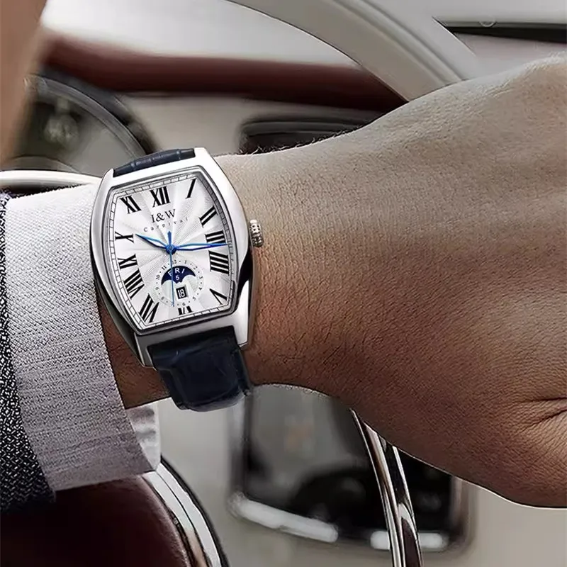 Men's luxury automatic wristwatch with MIYOTA movement.