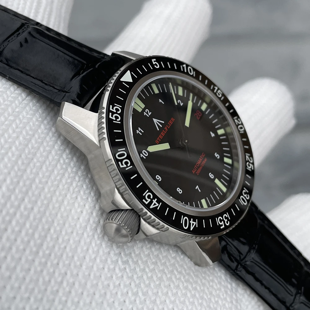 STEELFLIER Official SF783 NH35 Automatic Mechanical Watches Ceramic Bezel Super Luminous 20Bar Waterproof Luxury Dive Watch Men