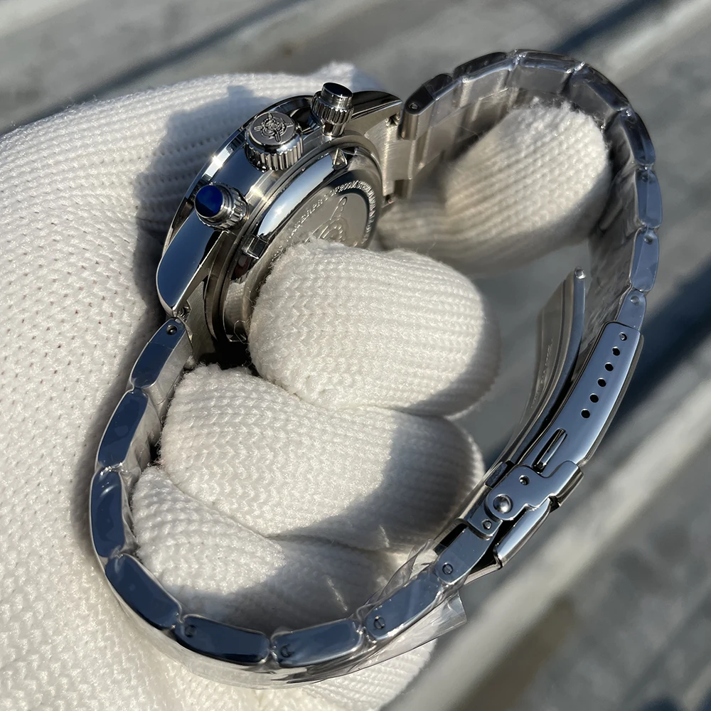 STEELFLIER Official SF733 New Arrival Luxury Quartz Wristwatch Timepiece VK63 Mute Movement BGW9 Luminous 200M Waterproof Watch