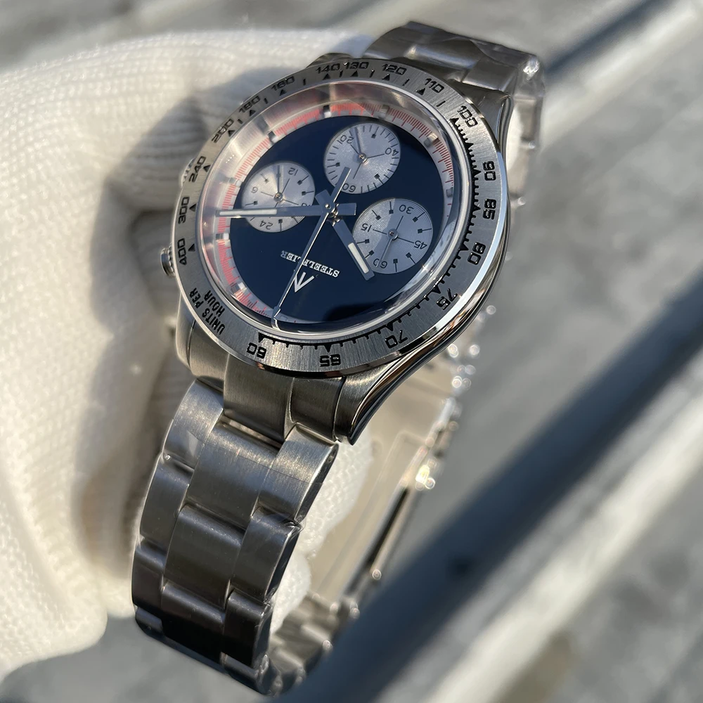STEELFLIER Official SF733 New Arrival Luxury Quartz Wristwatch Timepiece VK63 Mute Movement BGW9 Luminous 200M Waterproof Watch