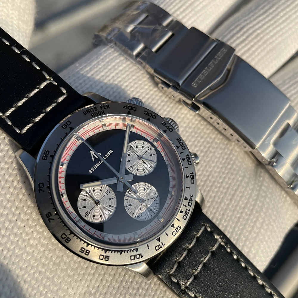 STEELFLIER Official SF733 New Arrival Luxury Quartz Wristwatch Timepiece VK63 Mute Movement BGW9 Luminous 200M Waterproof Watch