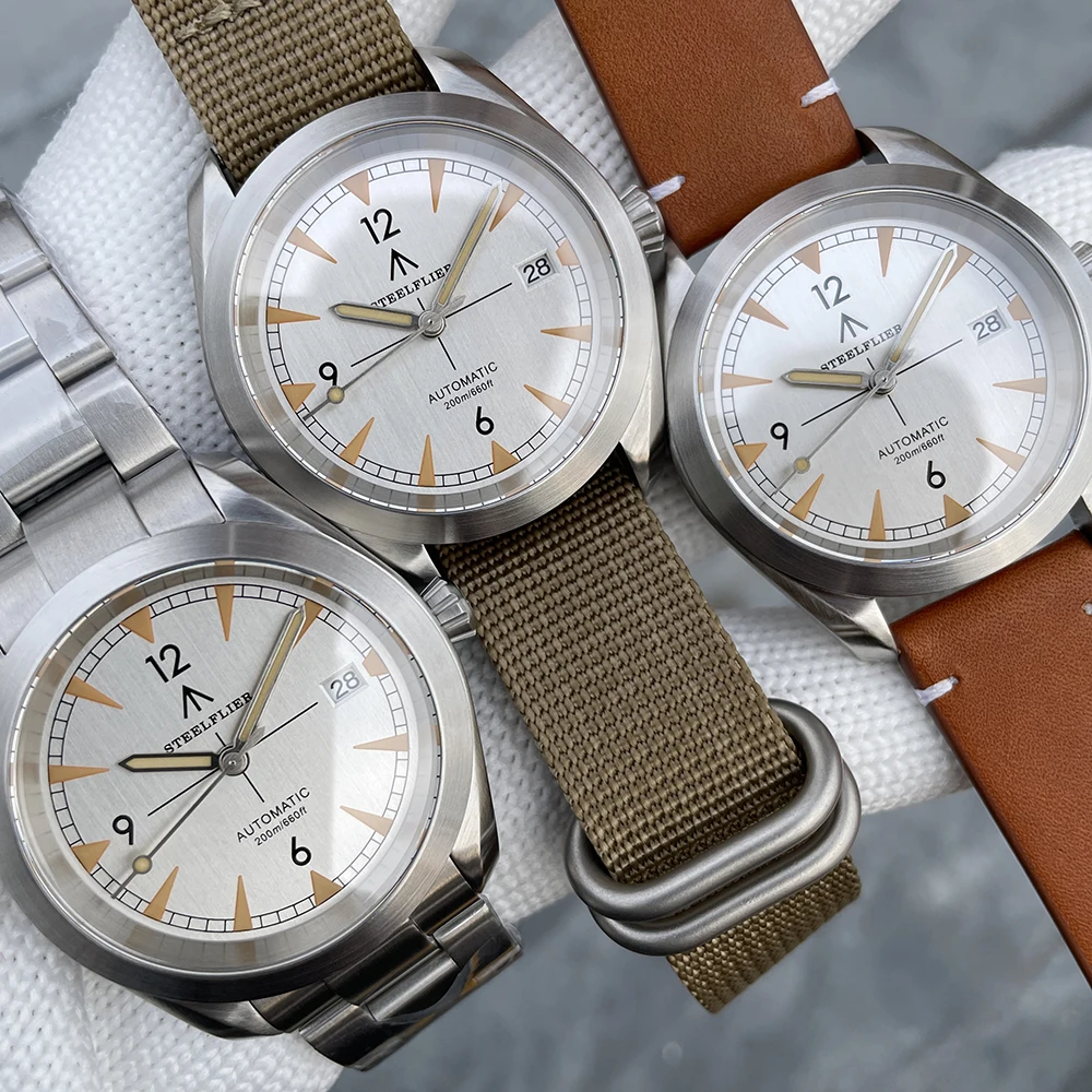 STEELFLIER Official SF751 Luxury Fashion Mechanical Wristwatch NH35 Movement Super Luminous 20Bar Waterproof Classic Dive Watch