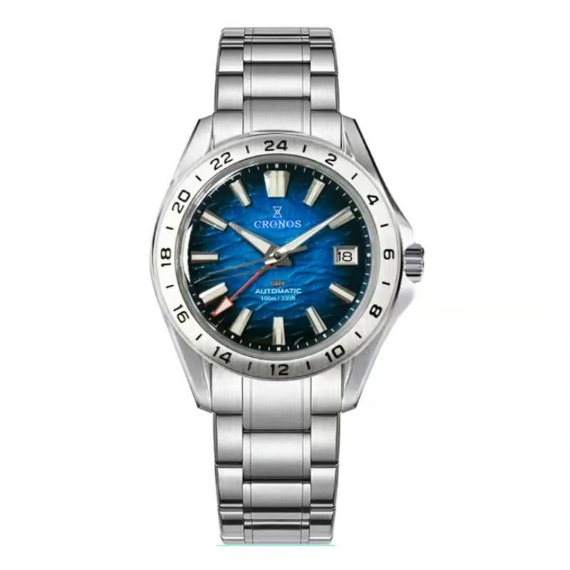 Cronos GS L6029 GMT Automatic Watch — NH34 | Jewelry Addicts