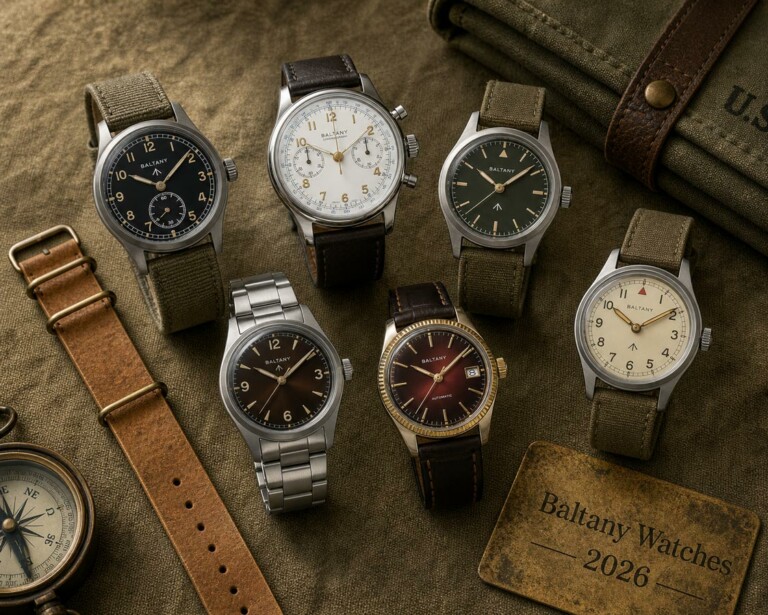 Collection of Baltany watches featuring various styles and designs for 2026.