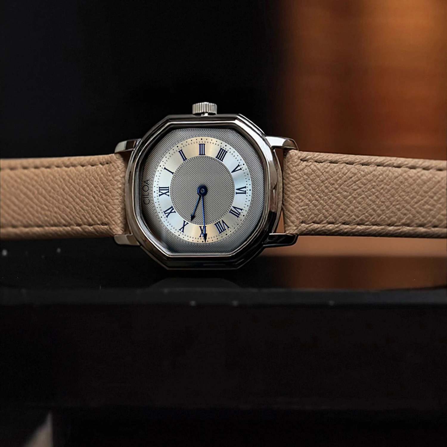 CILOA Retro Silver Men's Watch, Authentic Brand, 2025 New Style, Fashionable, Sporty, Waterproof, High-Quality Gift Quartz Watch