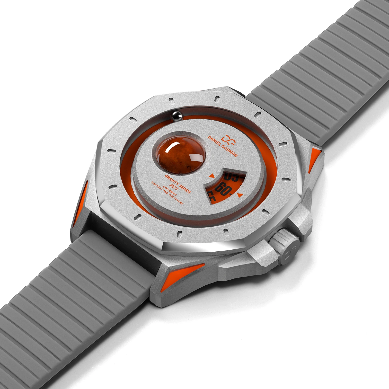 DANIEL GORMAN Mens Watches Planet Creative Fashion Quartz Wristwatch Silicone Sport Watch for Men Luminous Clock Man DG0132